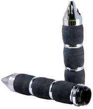 Load image into Gallery viewer, AVON GRIPS AIR CUSHIONED CHROME METRIC TOURING W/ SPIKE MT-AIR-90-CH-SP