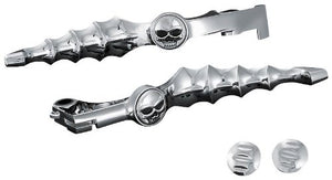 Kuryakyn 7411 Motorcycle Handlebar Accessory: Zombie Clutch and Brake Trigger Levers for 1988-2018 Honda Motorcycles, Chrome, 1 Pair