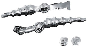 Kuryakyn 7411 Motorcycle Handlebar Accessory: Zombie Clutch and Brake Trigger Levers for 1988-2018 Honda Motorcycles, Chrome, 1 Pair