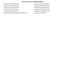 Load image into Gallery viewer, Acerbis - 19-23 Husqvarna 125-501s TC/FC/FX/FE/TE/TX/ 21-23 GasGas Frame Guard X Grip - Black/White (2733451007)