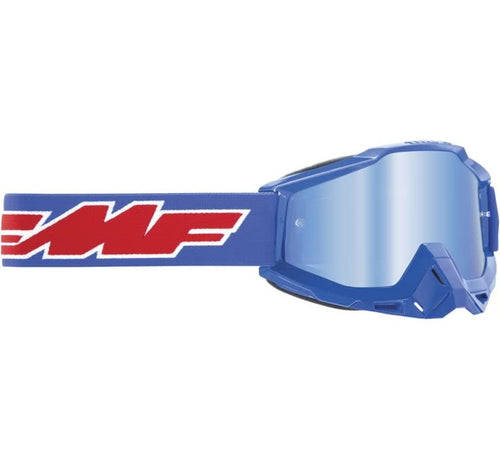 FMF Racing PowerBomb Rocket Goggles OSFM Rocket Blue/Blue Mirror Lens