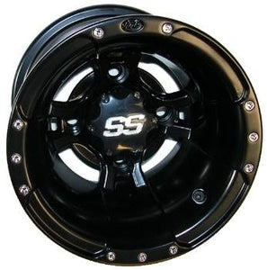 ITP SS112 Sport ATV Matte Black 9x8 Wheel/Rim (0928386536B)