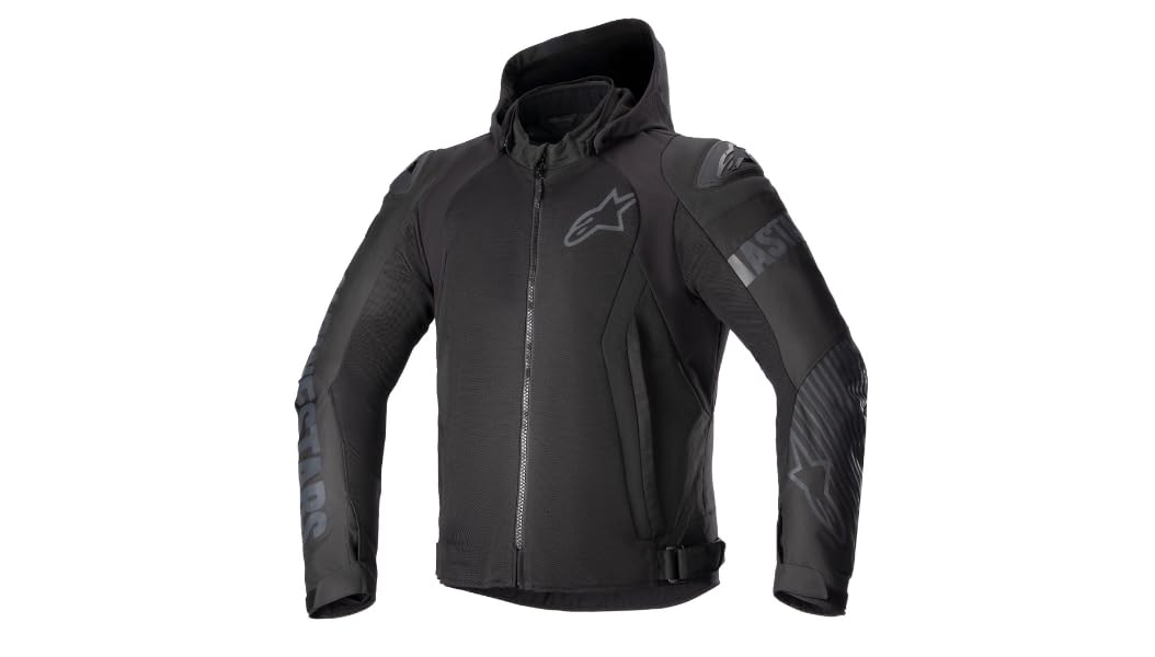 Alpinestars Zaca Air Motorcycle Textile Jacket (Black, 3XL), black