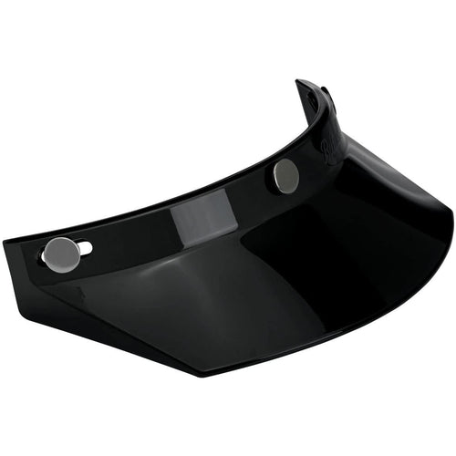 BiltwellMV-BLK-00-SD Unisex-Adult 3 Snap Moto Visor (Black, Fits All)