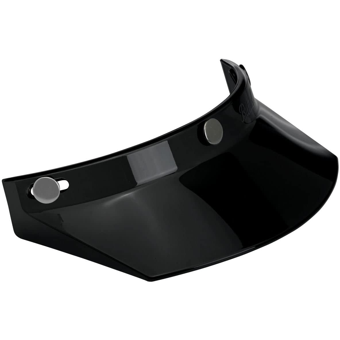 BiltwellMV-BLK-00-SD Unisex-Adult 3 Snap Moto Visor (Black, Fits All)