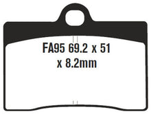 Load image into Gallery viewer, EBC BRAKEPAD SEMISNTRD FA95V FA95V