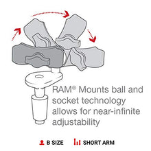 Load image into Gallery viewer, RAM RAM-B-176-A-UN10U UNPKD STEM MOUNT SHORT ARM &amp; X-GRIP
