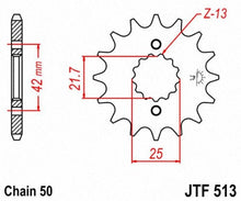 Load image into Gallery viewer, JT SPROCKETS SPROCKET, C/S SUZ 18T JTF513.18