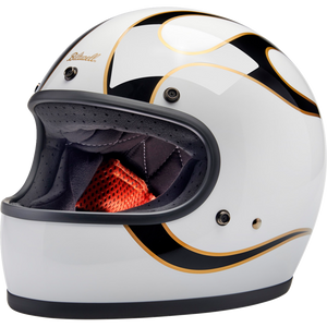 BILTWELL HELMET GRINGO W/B FLAM MD 1002-561-503