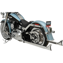 Load image into Gallery viewer, BASSANI XHAUST 07-17 SOFTAIL 36" FISHTAIL 2:2 FS CHR NO BAFFLE 1S46E-36