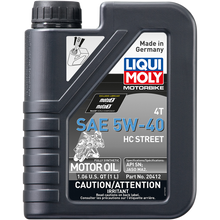 Load image into Gallery viewer, LIQUI MOLY OIL HC STREET 5W40 1L 20412