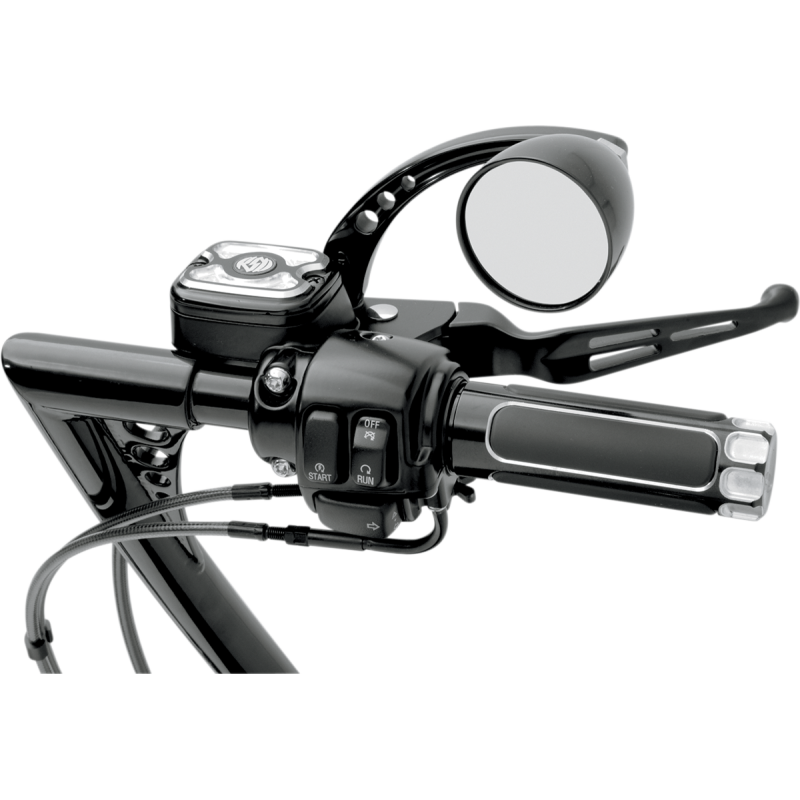 DRAG SPECIALTIES 96-17 B/T SLOTTED BLACK LEVER SET 0610-0142