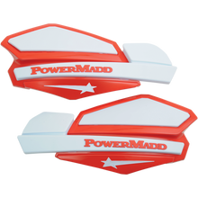 Load image into Gallery viewer, POWERMADD/COBRA HANDGUARDS RED/WHITE 34222