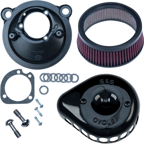 S&S CYCLE AIR CLNR BLK MTD XL 170-0440C