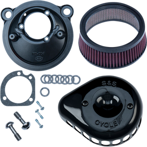 S&S CYCLE AIR CLNR BLK MTD XL 170-0440C