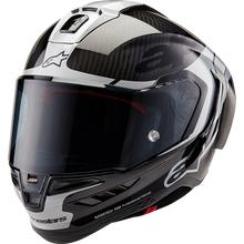 Load image into Gallery viewer, ALPINESTARS (ROAD) S-R10 ELEMENT HELMET CARB/SIL/BK XL 8200324-1368-XL