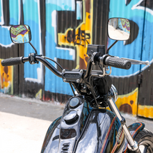 Load image into Gallery viewer, Thrashin Anodized Black 6 1/2 in. Straight Risers w/o Gauge Cutout