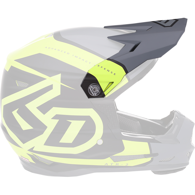 6D HELMETS VISOR  YOUTH ATR2 TORQ NE-YL 72-4137