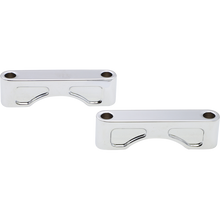 Load image into Gallery viewer, KLOCK WERKS 83-13 FLHT 21 CHR FRT FENDER BLOCKS KWFS-01-0102-C