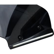 Load image into Gallery viewer, CUSTOM DYNAMICS LIGHT  LED TURN SIGNAL WINDSHIELD TRIM BLACK W/SMK LENS CD-RG23-SWT-B