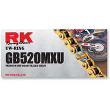 Load image into Gallery viewer, RK GB520MXU-120 U RING CHAIN GB520MXU-120