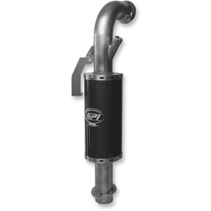 STRAIGHTLINE PERFORMANCE 17- REV GEN 4 L/W CARBON FIBRE MUFFLER FULL STAINLESS 134-176