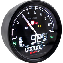 Load image into Gallery viewer, KOSO NORTH AMERICA TNT-05  D80 TACHO + SPEEDOMETER HARLEY-DAVIDSON BLACK BA087000-HD