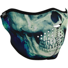 Load image into Gallery viewer, ZAN HEADGEAR HALF FACE MASK NEOPRENE PAINT SKULL WNFM414H