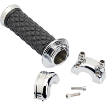 Load image into Gallery viewer, Biltwell AlumiCore Grip Set Custom Chrome