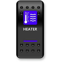 Load image into Gallery viewer, MOOSE UTILITY DIVISION MOOSE BRANDED HEATER SWITCH WITH BLUE LED HTR-PWR