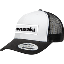 Load image into Gallery viewer, FACTORY EFFEX-APPAREL HAT KAWASAKI THRWBK BK/WH 25-86104