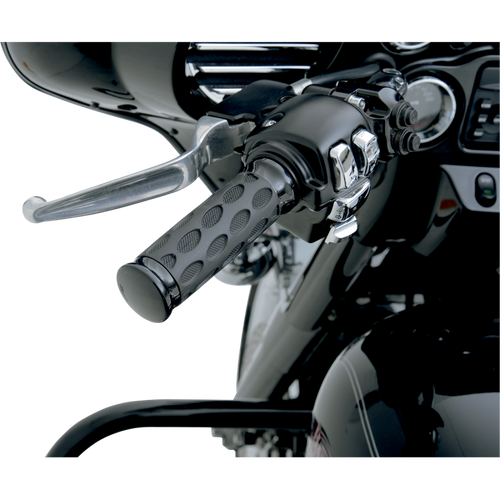 DRAG SPECIALTIES 81-19 MODELS CUSTOM RUBBER GRIPS W/BLK 0630-0774