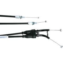 Load image into Gallery viewer, MOTION PRO THROTTLE CABLE PUSH-PULL BLACK VINYL SET 03-0396