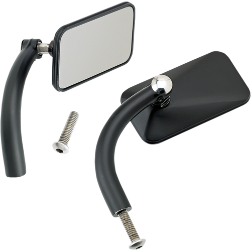 BILTWELL MIRRORS RECT HD BLK PR 6502-200-102