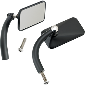 BILTWELL MIRRORS RECT HD BLK PR 6502-200-102