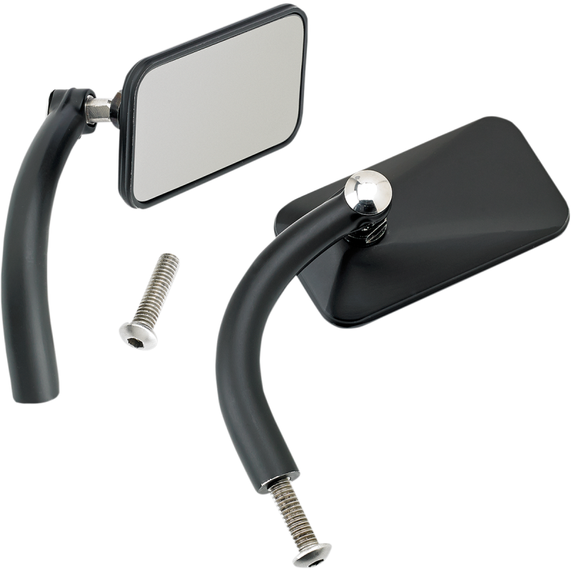 BILTWELL MIRRORS RECT HD BLK PR 6502-200-102