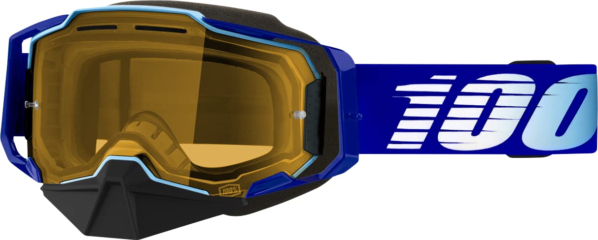 100% ARMEGA SNOWMOBILE GOGGLE ROYAL - YELLOW LENS 50007-00004