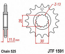 Load image into Gallery viewer, JT SPROCKETS SPROCKET C/S R1 FZ09 16T JTF1591.16