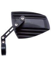 Load image into Gallery viewer, HIGHSIDER MIRROR BAR END WAVE BLACK PAIR 301-4920