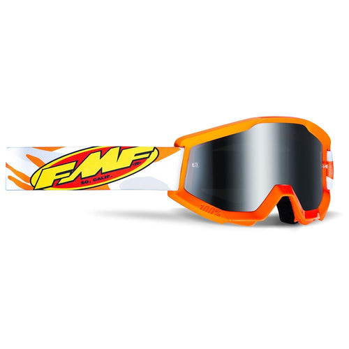 FMF POWERCORE Goggle Assault Grey - Mirror Silver Lens