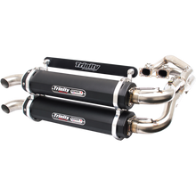 Load image into Gallery viewer, TRINITY RACING RZR XP 1000 DUAL SYSTEM BLACK 14-17 TR-4119D-BK