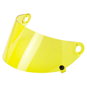 VERSAINSECT go S Gen2 Flat Shield | Yellow | Anti-Fog | Scratch Resistant | UV/A UV/B Resistant | Motorcycle Helmet Accessory