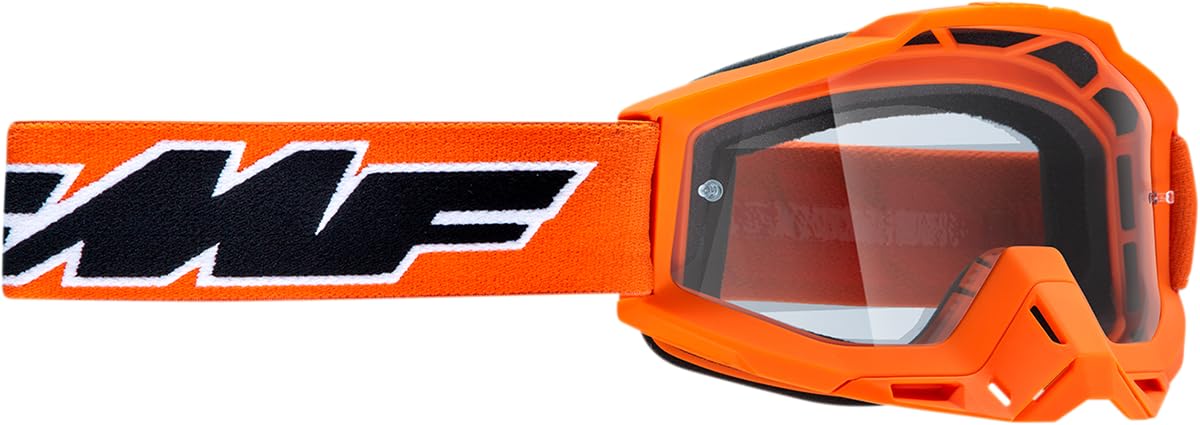 FMF POWERBOMB YOUTH Goggle Rocket Orange - Clear Lens