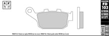 Load image into Gallery viewer, Galfer Brakes FD103G1054 Semi-Metallic/Organic Brake Pad
