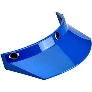 Biltwell Unisex-Adult 3 Snap Moto Visor (Blue, Fits All All)