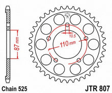 Load image into Gallery viewer, JT SPROCKETS SPROCKET RR SUZ 45T JTR807.45 - Motomike Canada