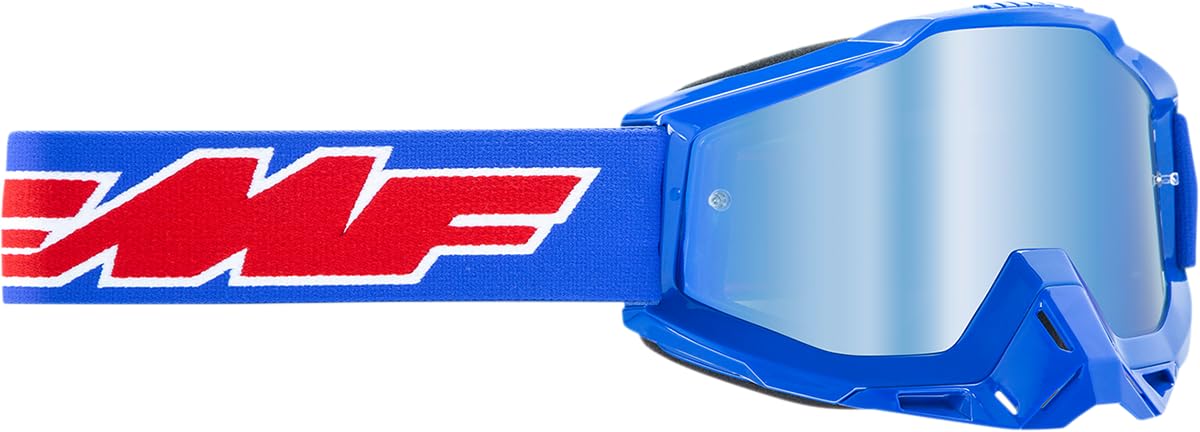 FMF POWERBOMB YOUTH Goggle Rocket Blue - Mirror Blue Lens