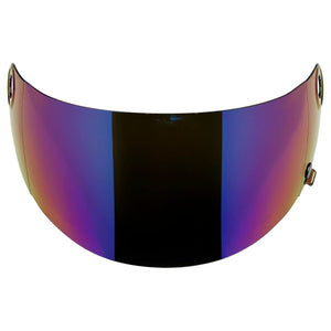 VERSAINSECT go S Gen2 Flat Shield | Rainbow Mirror | Anti-Fog | Scratch Resistant | UV/A UV/B Resistant | Motorcycle Helmet Accessory