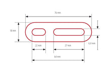 Load image into Gallery viewer, HIGHSIDER ADAPTER MIRROR 76mm BLACK PAIR 304-022