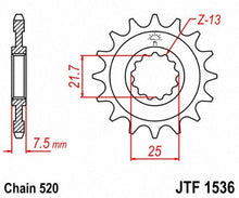 Load image into Gallery viewer, JT SPROCKETS SPROCKET C/S ZX6R 16T JTF1536.16